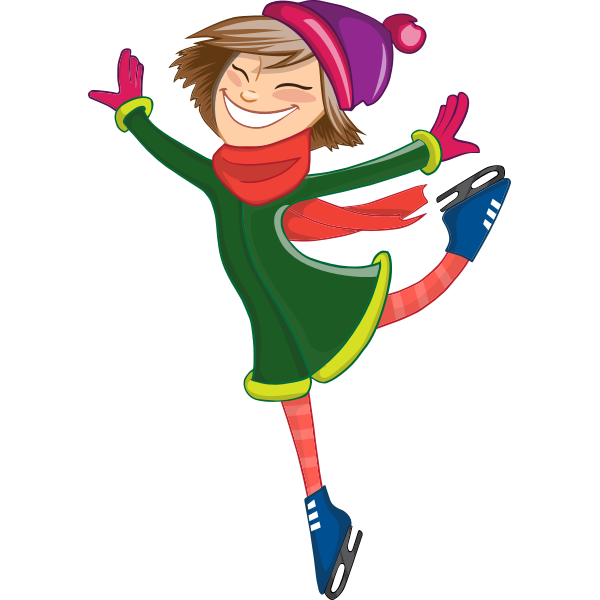 SVG Girl skating