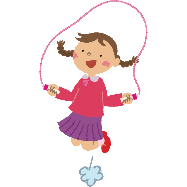 SVG Girl Skipping Rope