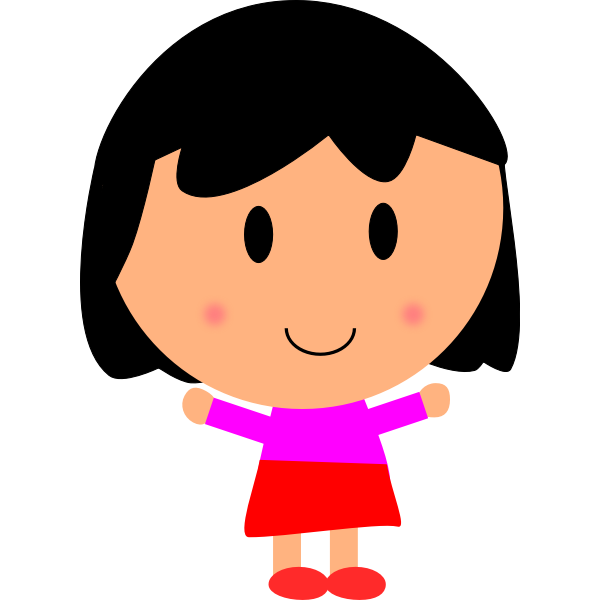 SVG Girl smiling