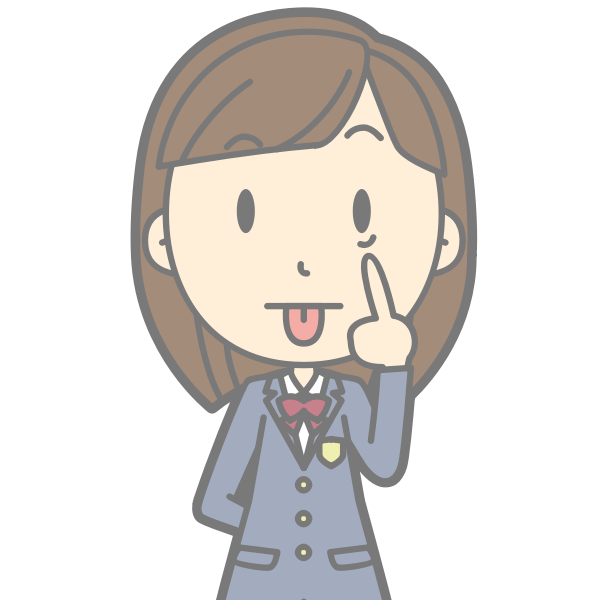 SVG Girl sticking tongue