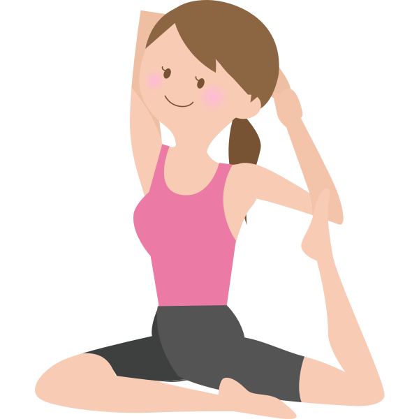 SVG Girl stretching
