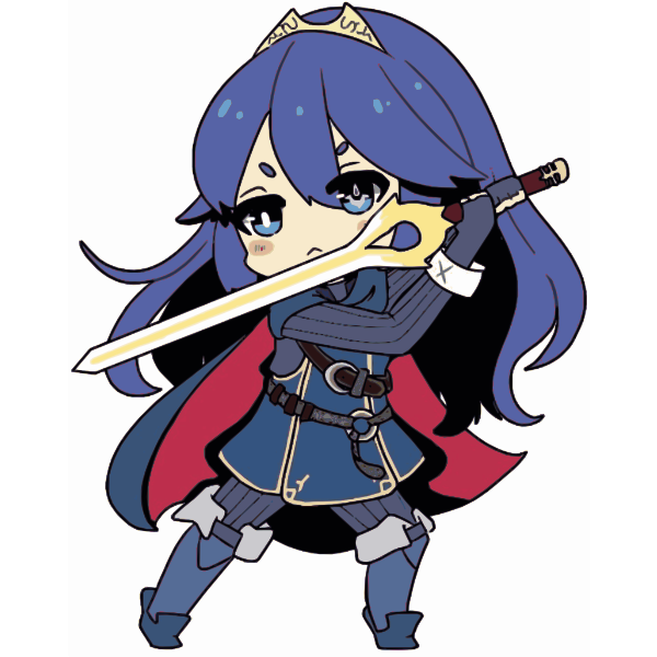 SVG Girl wielding swords