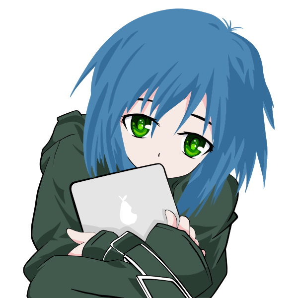 SVG Girl with a tablet