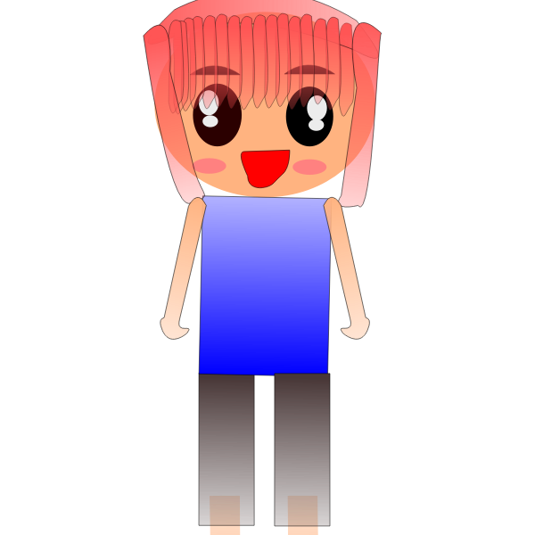 SVG Girl with bangs