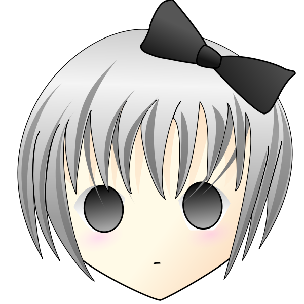 SVG Girl with bow