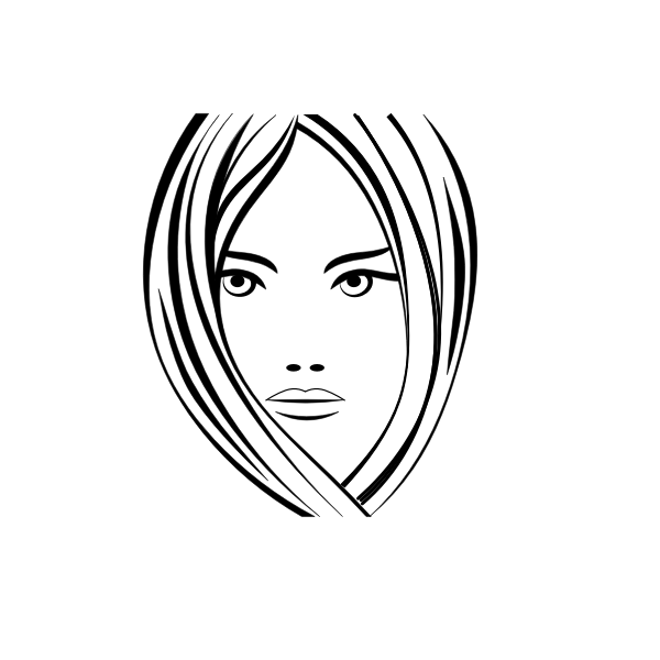 SVG Girl with headscarf