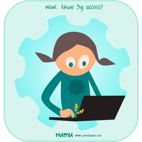 SVG Girl with laptop