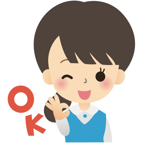 SVG Girl with OK gesture