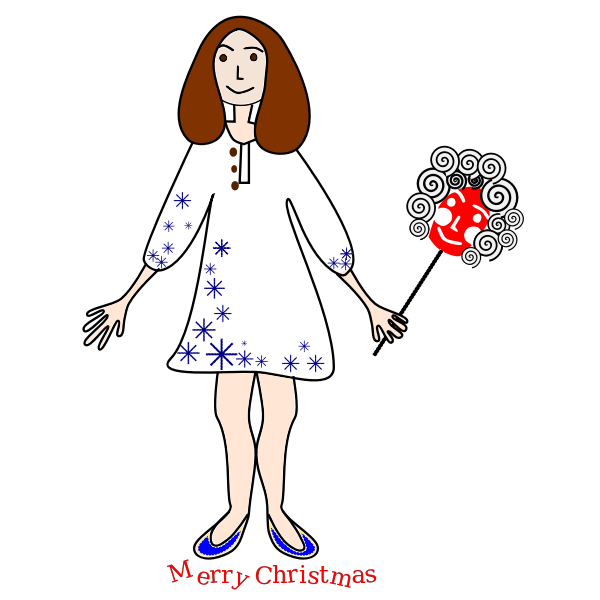 SVG Girl with the mask vector