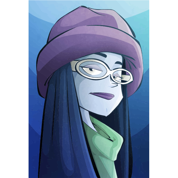 SVG Girl039s portrait