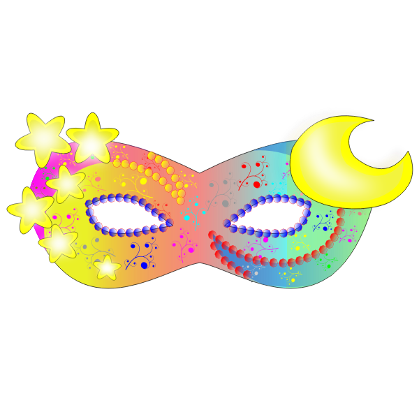 SVG Girly carnival mask