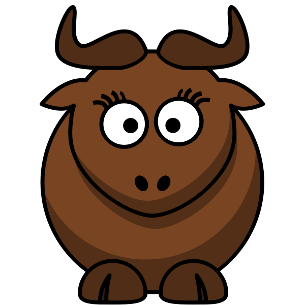 SVG Girly gnu