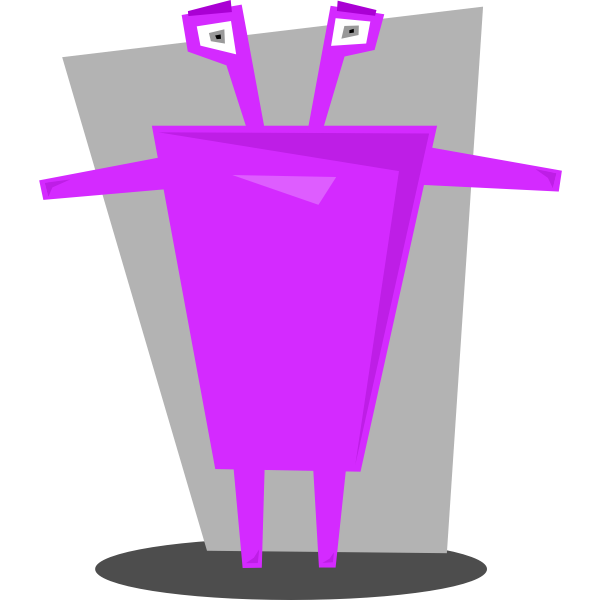 SVG Girly robot image