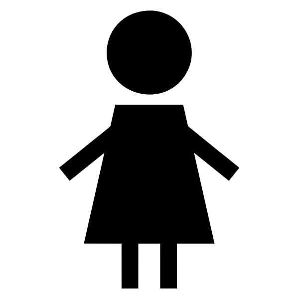 SVG Girly silhouette