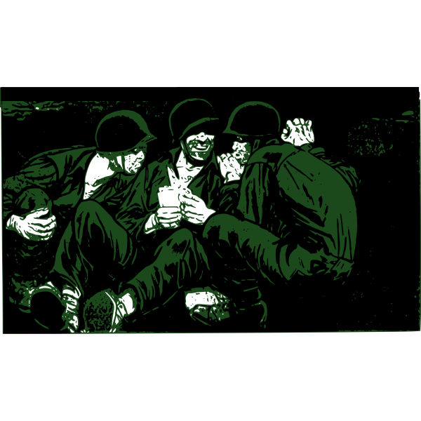 SVG GIs in foxhole