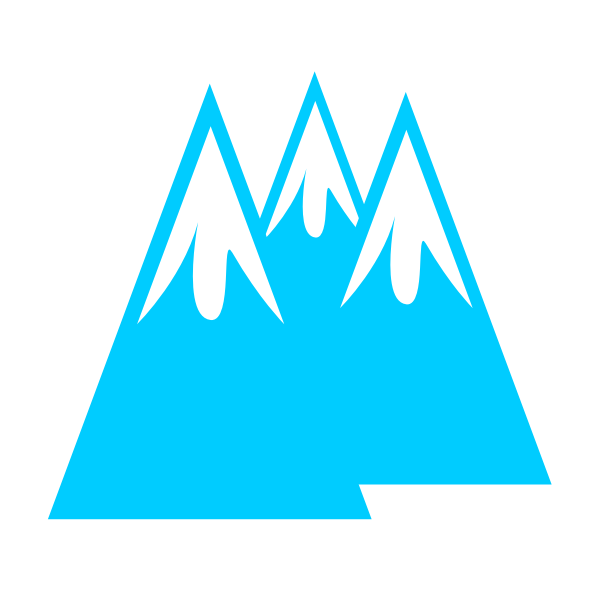 SVG Glacier vector icon