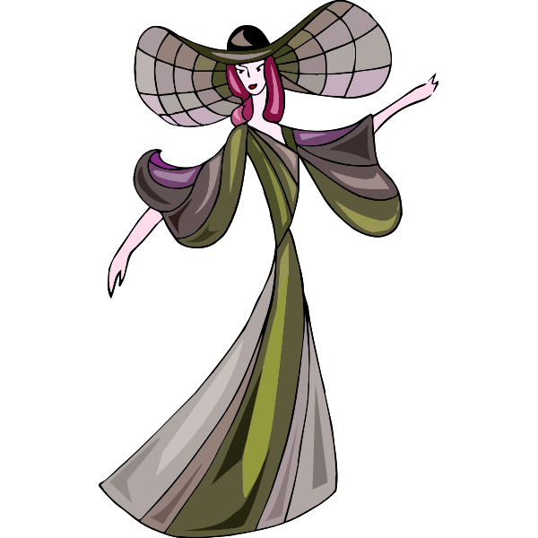 SVG Glam lady