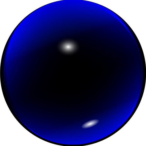 SVG Glass Blue Ball
