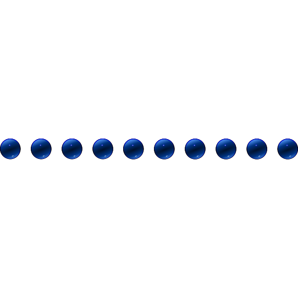 SVG Glass Blue Ball Decore