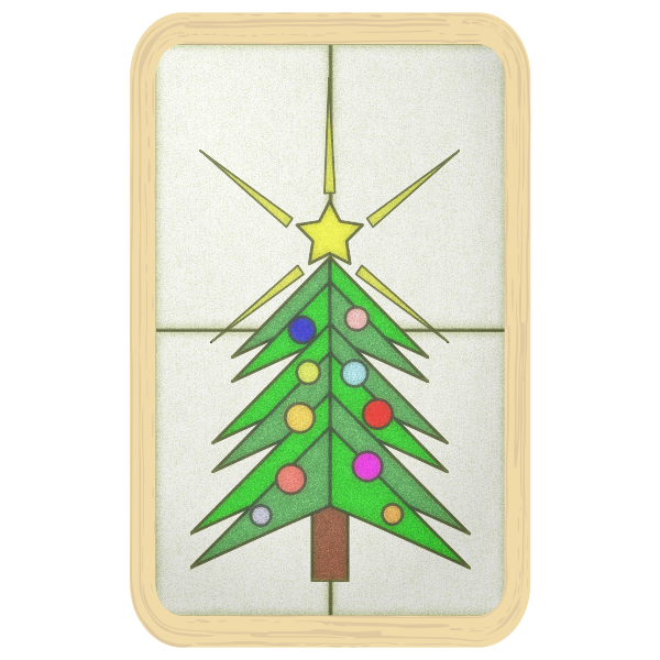SVG Glass Christmas tree
