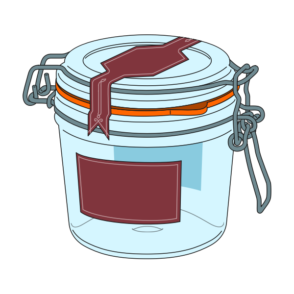 SVG Glass jar