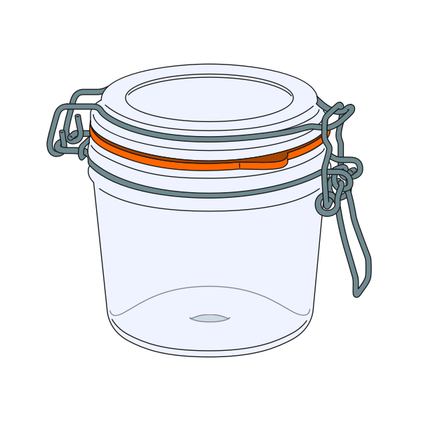 SVG Glass jar