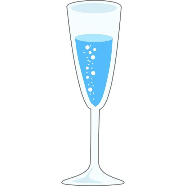 SVG Glass of bubbly vector illustration