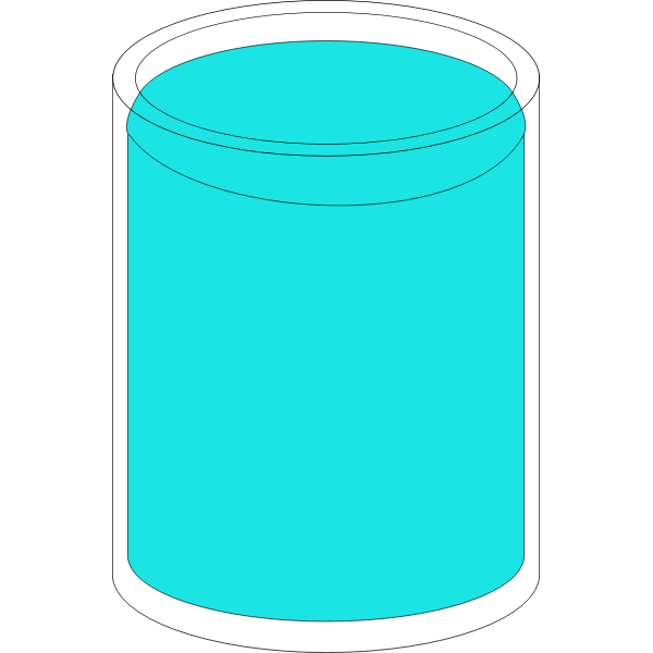 SVG Glass of water vector drawing