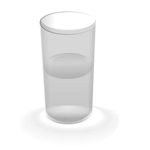 SVG Glass of water vector illustration
