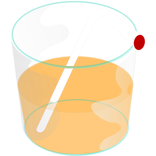 SVG Glass with straw vector graphics