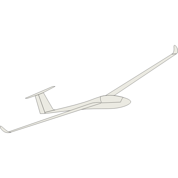 SVG Glider airplane vector
