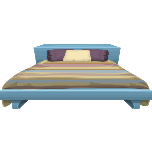 SVG Glitch Simplified Bed Stripy