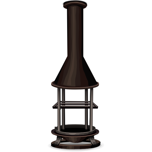 SVG Glitch Simplified Steel Fireplace