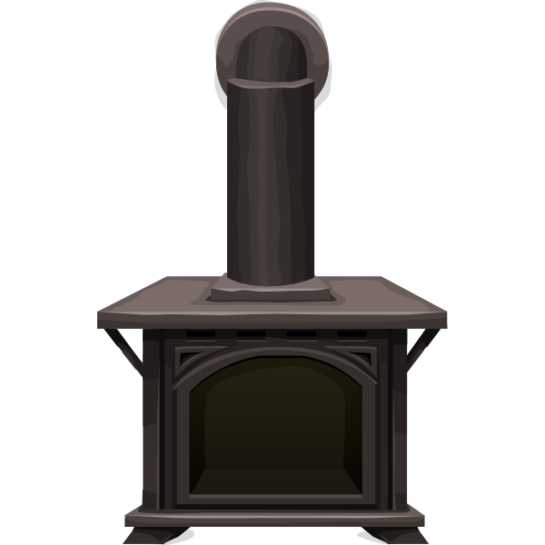 SVG Glitch Simplified Wood Stove