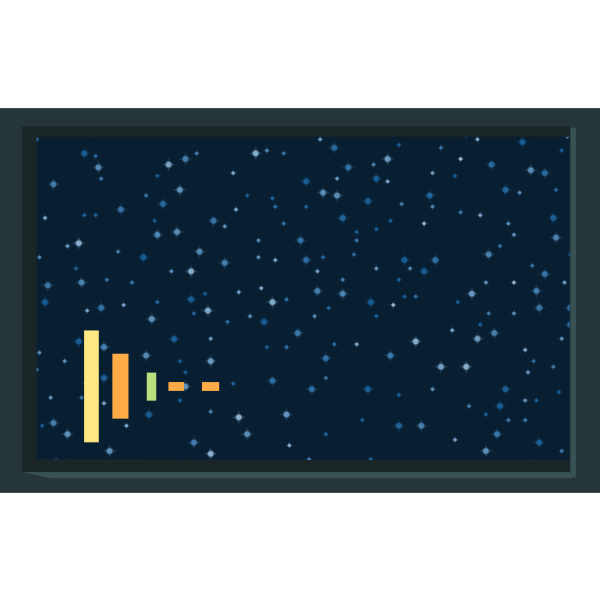 SVG GlitchSimplifiedSpaceshipScreen