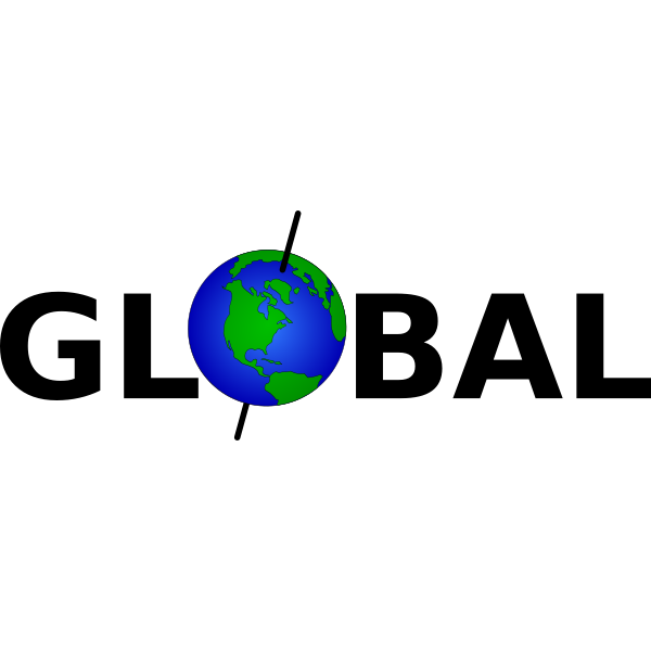 SVG Global sign vector image
