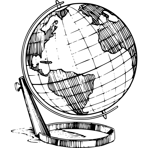 SVG Globe drawing image