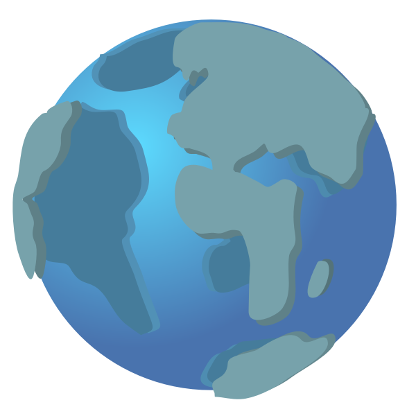 SVG GLobe icon vector clip art