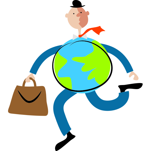 SVG Globe man