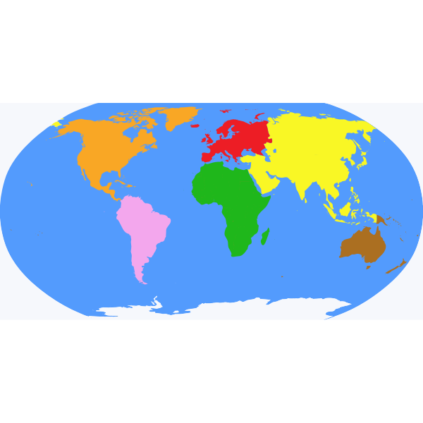 SVG Globe with continents