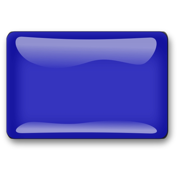 SVG Gloss blue square button vector illustration