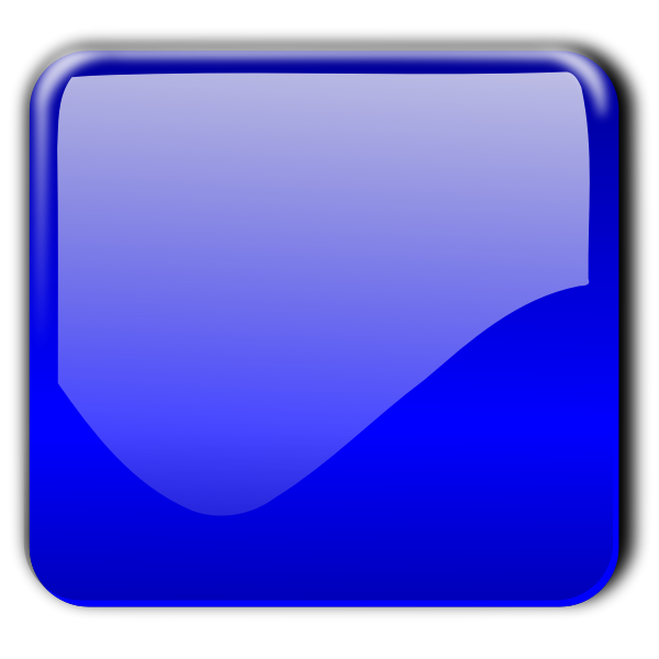 SVG Gloss blue square decorative button vector image