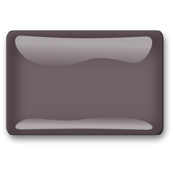 SVG Gloss brown square button vector graphics