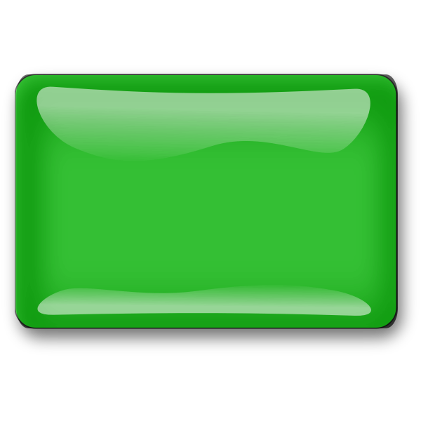 SVG Gloss green square button vector clip art