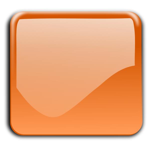 SVG Gloss orange square decorative button vector clip art