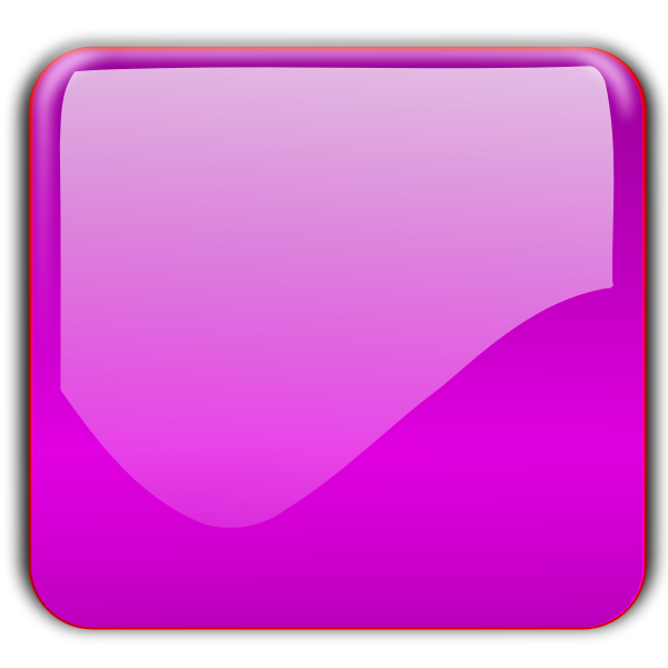 SVG Gloss pink square decorative button vector drawing