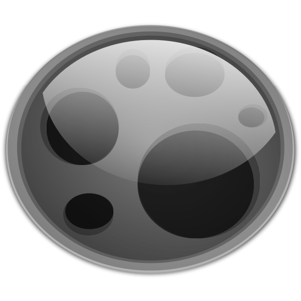 SVG Gloss round shape vector image