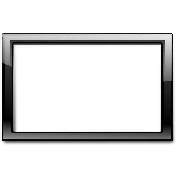 SVG Gloss transparent black frame vector clip art