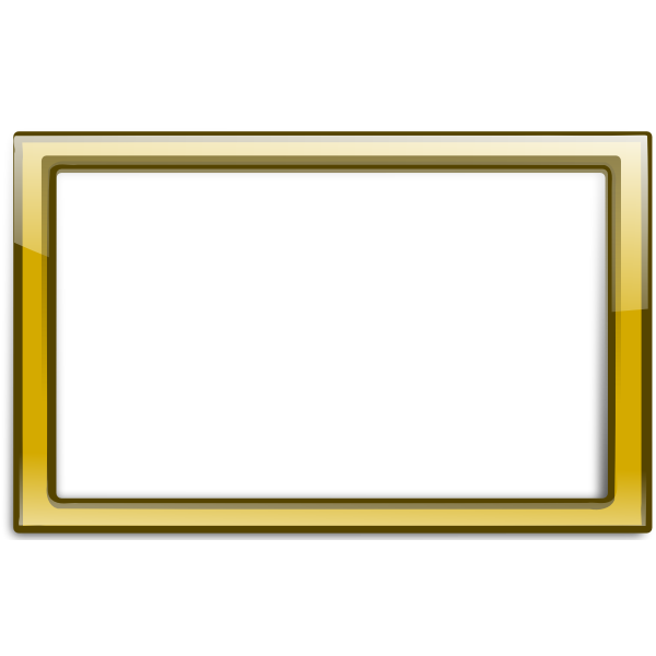 SVG Gloss transparent yellow frame vector illustration