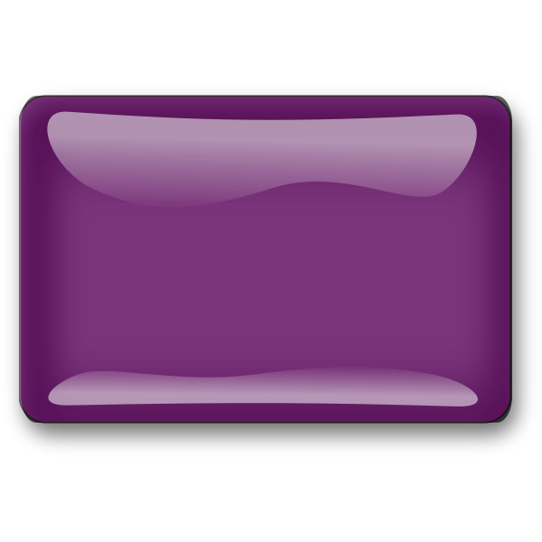SVG Gloss violet square button vector image